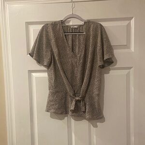 Sienna Sky Black and White Patterned Top